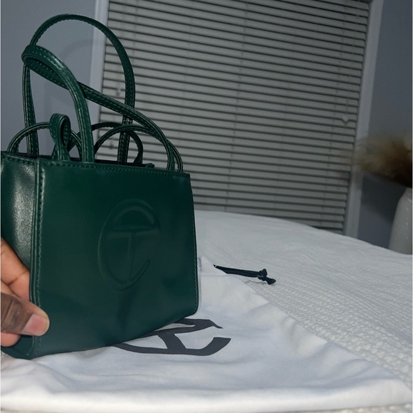 Small Dark Olive Telfar Shopping Bag - Size Small - Picture 3 of 5